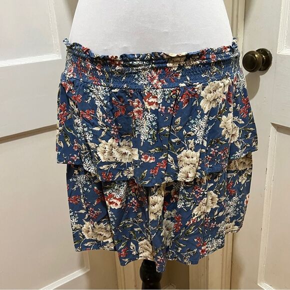 City Vibe Two Piece Skirt Set Floral and Ruffles Cute!!! Women's XL - Picture 4 of 11